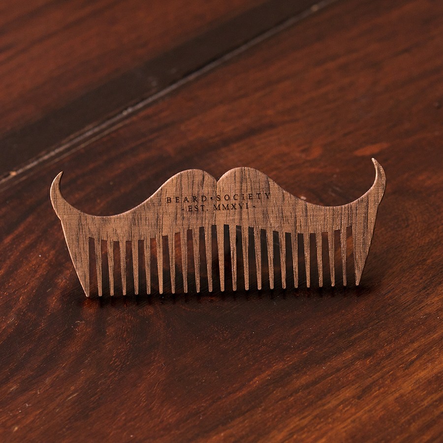 Mustache  Holzschmuck aus Naturholz / Anhänger