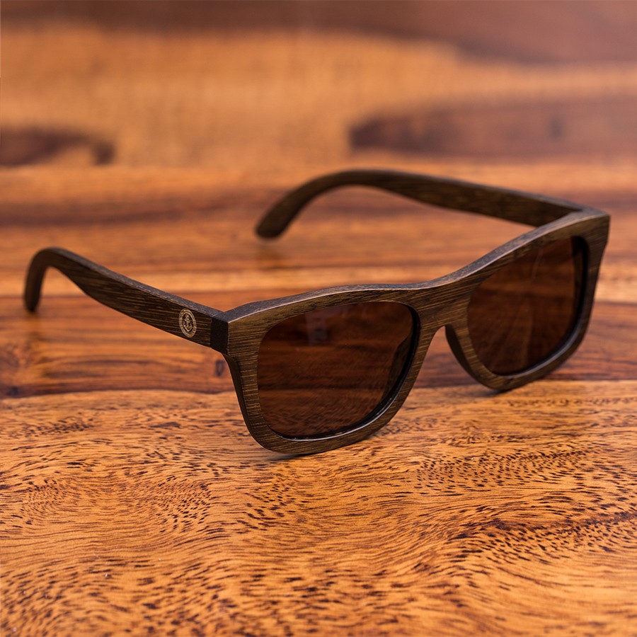 Brown Bamboo  Sonnenbrille aus Holz von Davy Jones