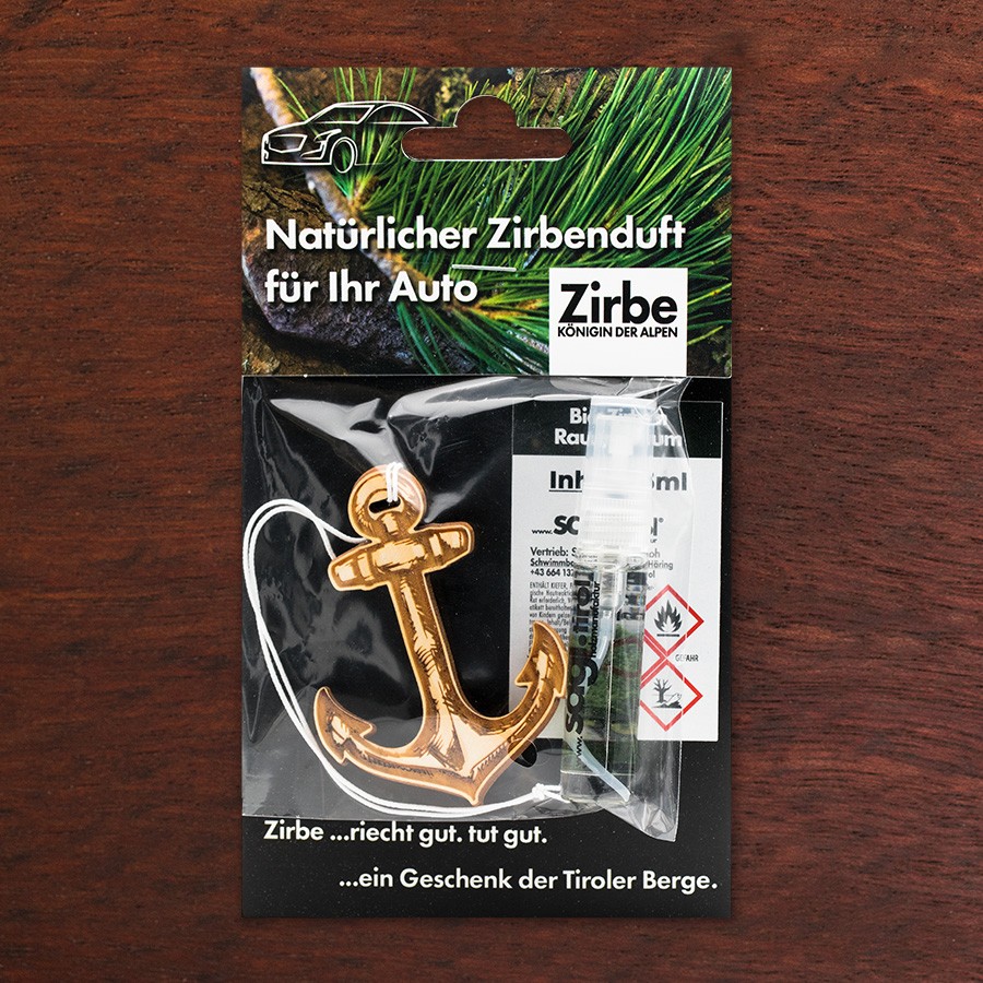 Anker  - natürlicher Zirben Autoduft