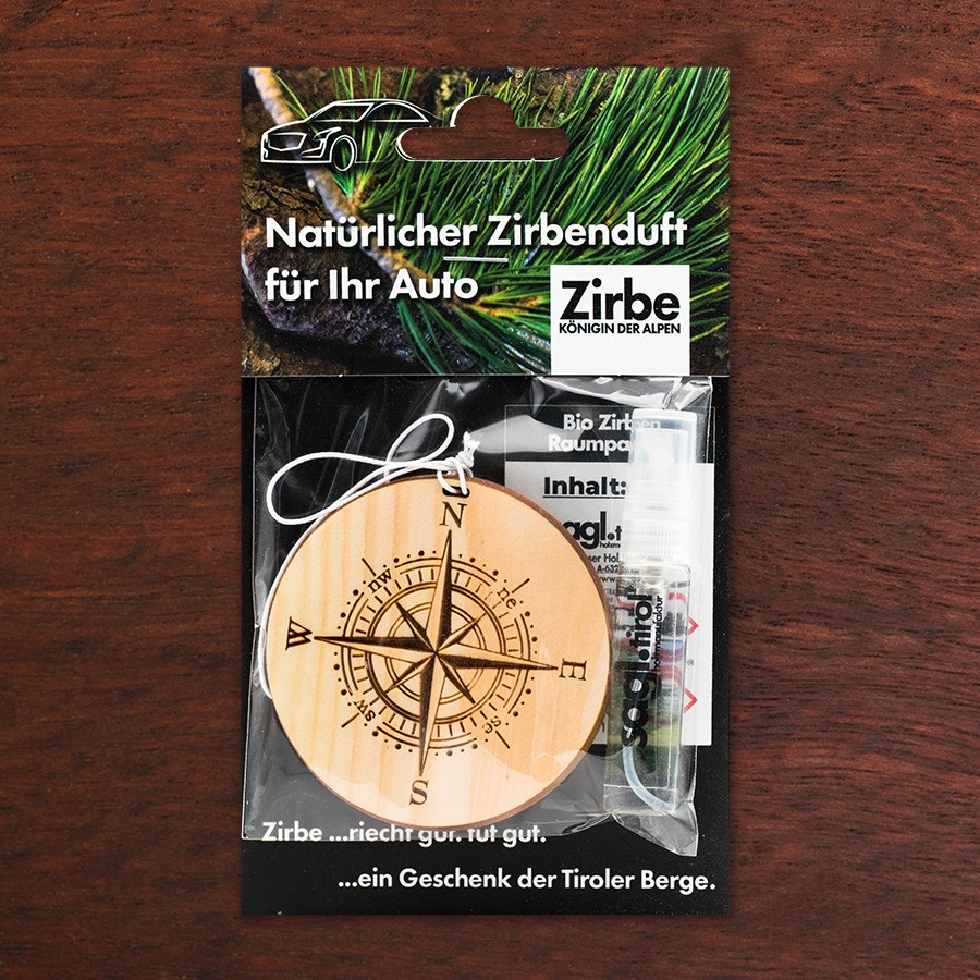 Kompass  - natürlicher Zirben Autoduft