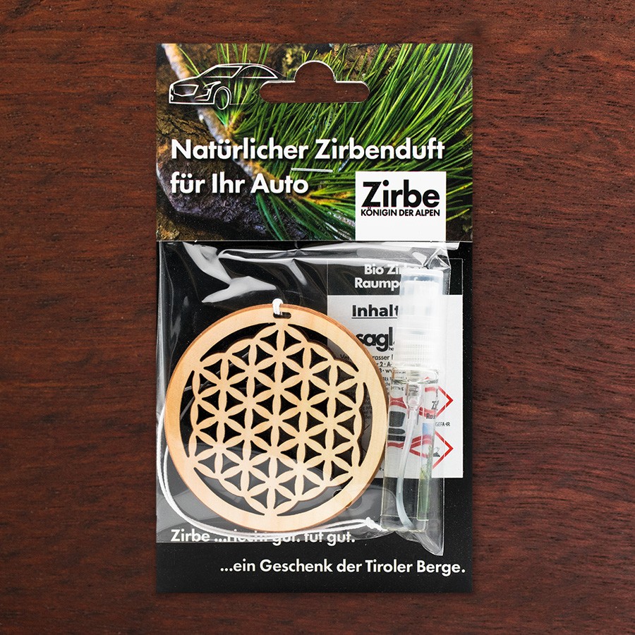Blume des Lebens  - natürlicher Zirben Autoduft