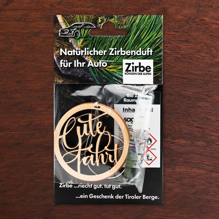 Gute Fahrt  - natürlicher Zirben Autoduft
