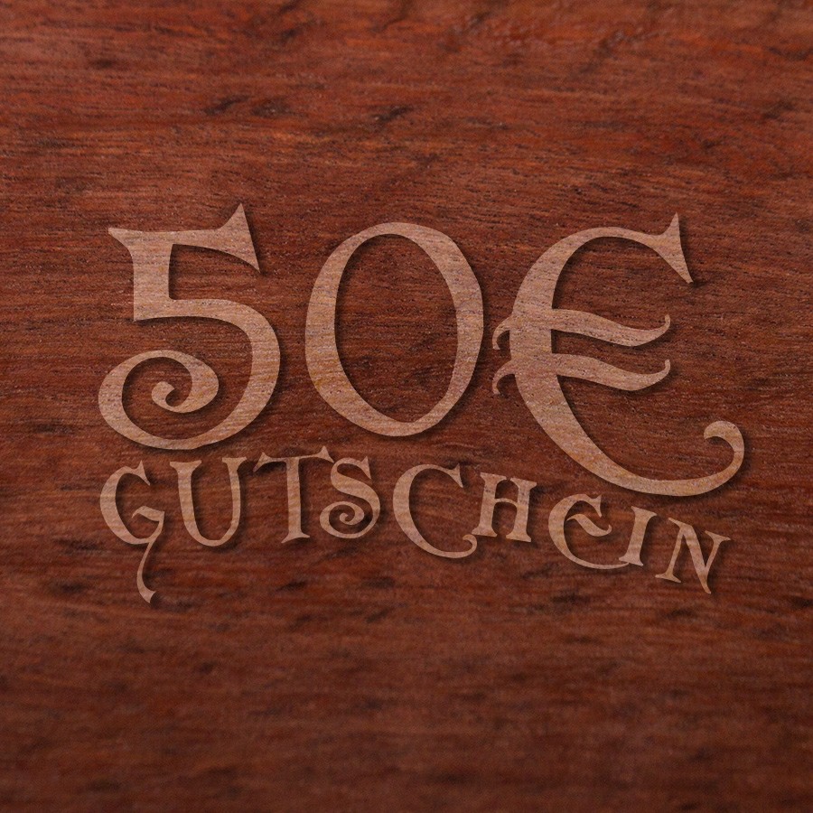 50 Euro Geschenkgutschein Zusatzartikel Holzschmuck aus Naturholz / Anhänger