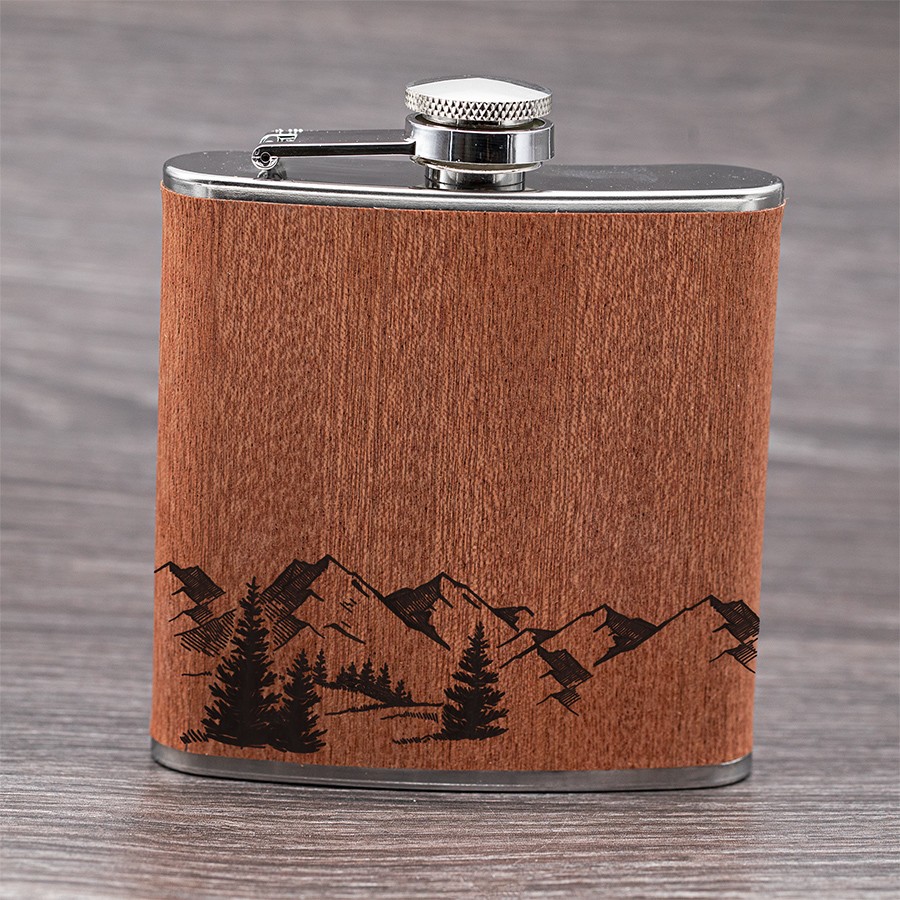 Berglandschaft  Holzschmuck aus Naturholz / Anhänger