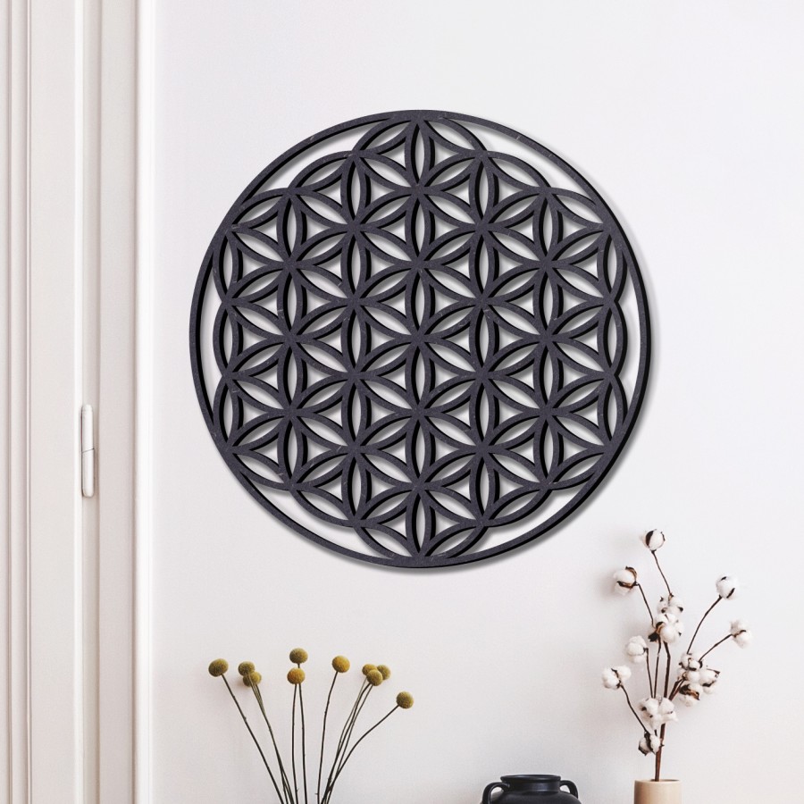 Blume des Lebens  Holzschmuck aus Naturholz / Anhänger