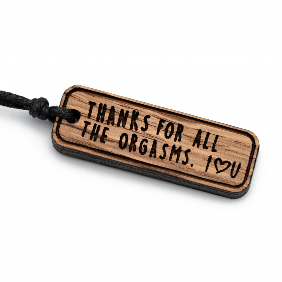 thank you for all the orgasms. Schlüsselanhänger Holz Kristall aus Holz und Harz / Resin, Schmuck / Halsketten